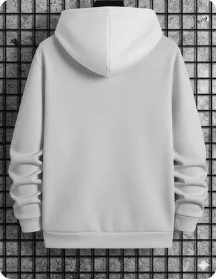 Grey Printed Hoodie "NOPE. not today" for Men