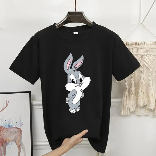 1 Pc Women's Stitched Cotton Printed T-Shirt