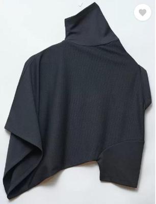 Black Cotton Polo Shirt for Men Summer Casual Wear
